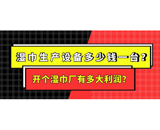 濕巾生產(chǎn)設(shè)備多少錢一臺？開個濕巾廠有多大利潤？