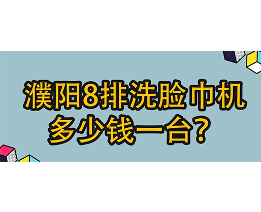 濮陽8排洗臉巾機(jī)多少錢一臺？