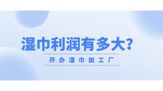 想開辦濕巾加工廠，濕巾利潤有多大？