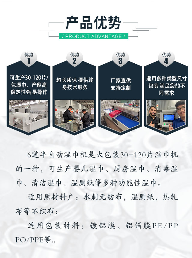 6道濕巾機